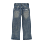 Men’s 6deep Dark wash Vintage Straight Leg Denim Jeans
