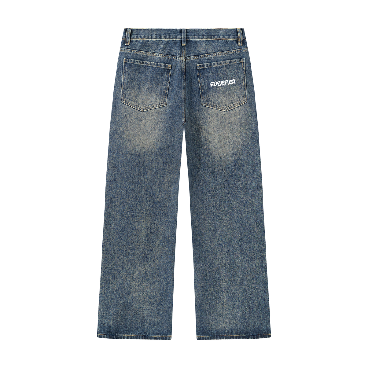 Men’s 6deep Dark wash Vintage Straight Leg Denim Jeans