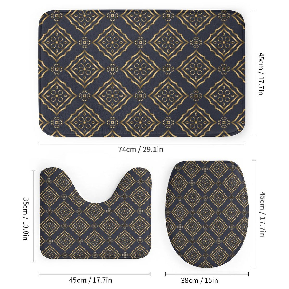 King Royal 4-Piece Bathroom Decor Set