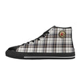 Men's 6DEEP Plaid Blk Canvas High Top