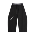 Black 6deep Plaid Waistband Barrel Sweatpants (Shop The look Hoodie Sold Separately)