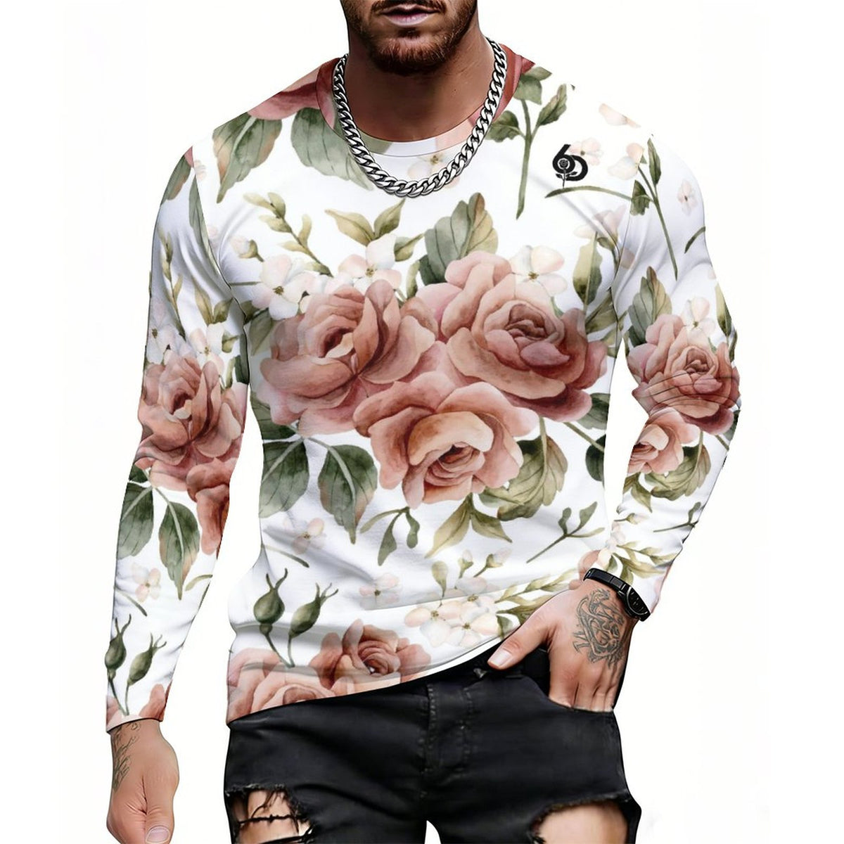 Vintage Rose Lightweight Long Sleeve Shirt