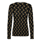 100gsm High Neck Mesh Top For Women(All-Over Printing) black