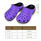 6Deep Purple Passion High-Heeled Clogs