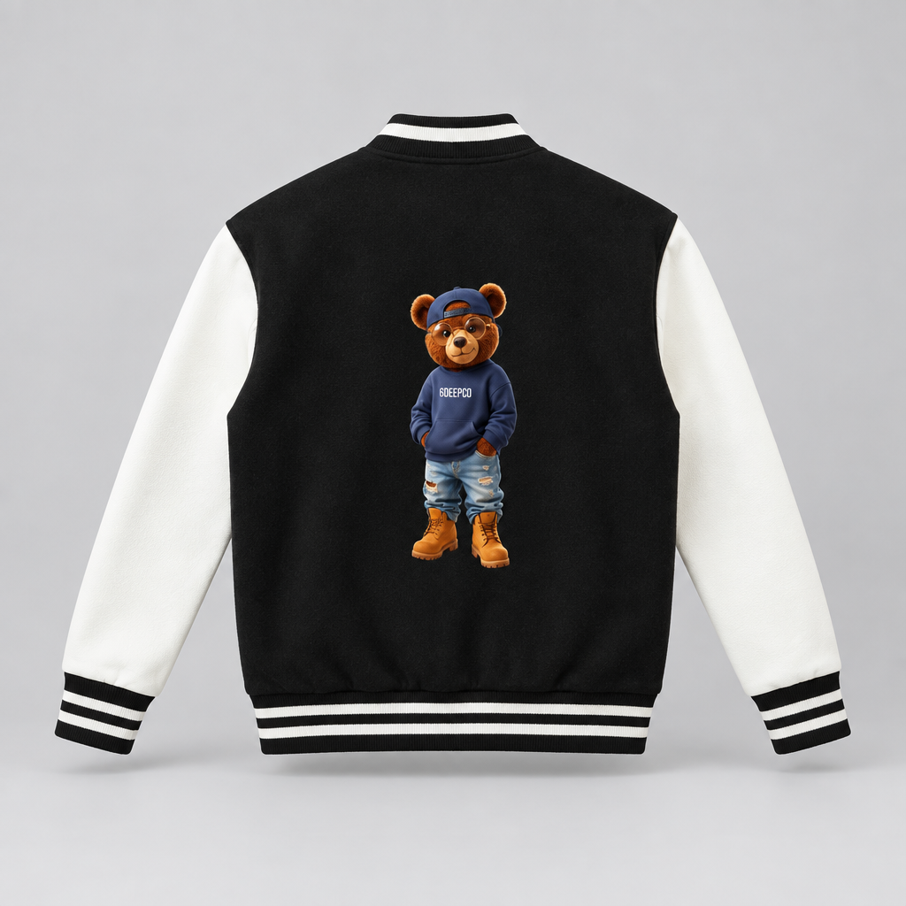 6DEEP Two-Tone Fleeced Varsity Jacket (Hot Item)