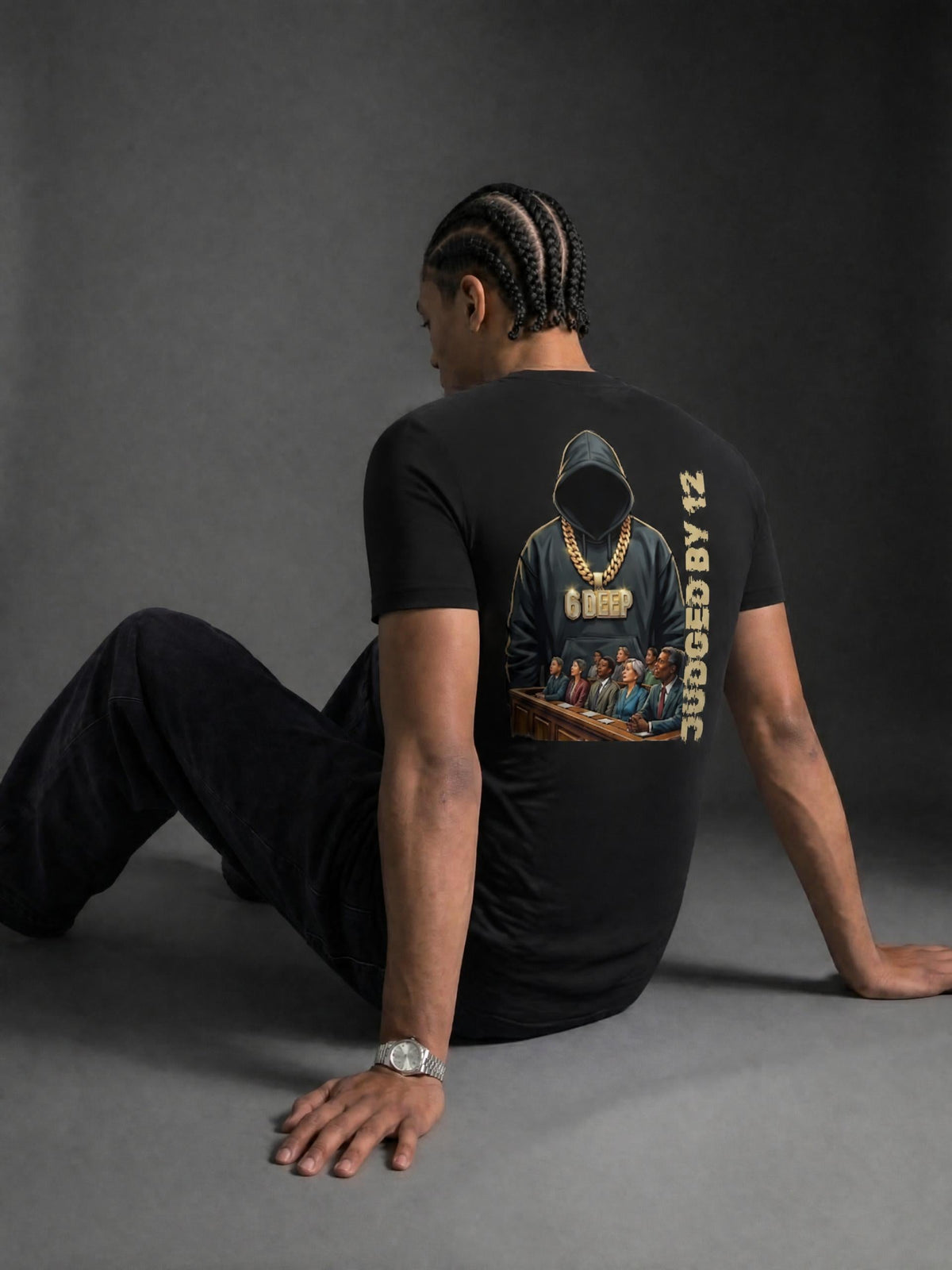 Judged by 12 Fitted Graphic Fitted Tee