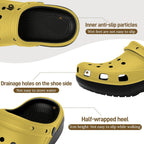 6Deep Solar Yellow High-heeled Clogs