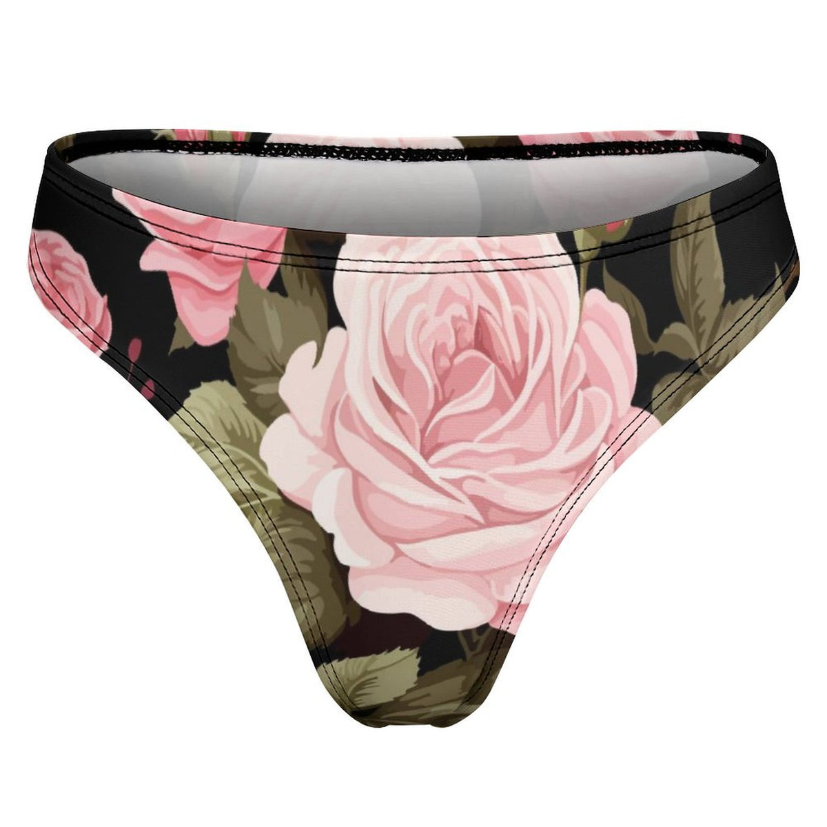 Pink Blush Rose Thong