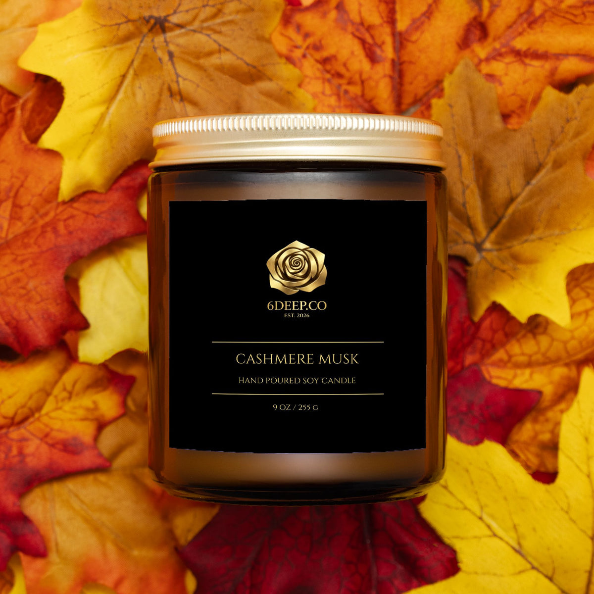 Cashmere Musk Candle Amber Jar 9oz