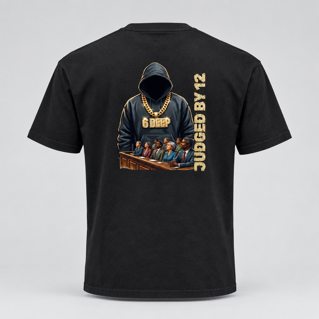 Judged by 12 Fitted Graphic Fitted Tee