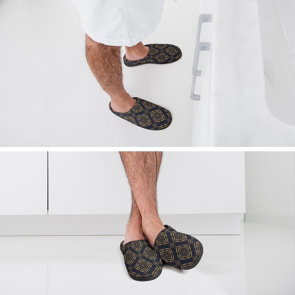 King Royal Men’s Cotton Slippers.