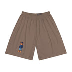 Men’s Athletic Shorts with Small Teddy Bear Graphic — Casual Sport Lounge Wear